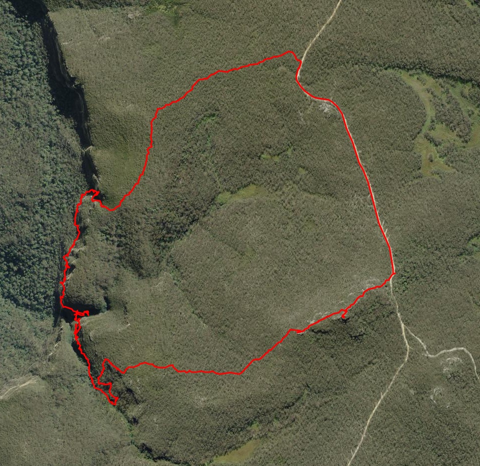 GPS route of Blue Drum Creek
