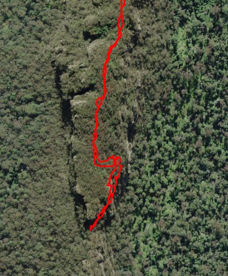 GPS route of Mt Solitary - Point Repulse