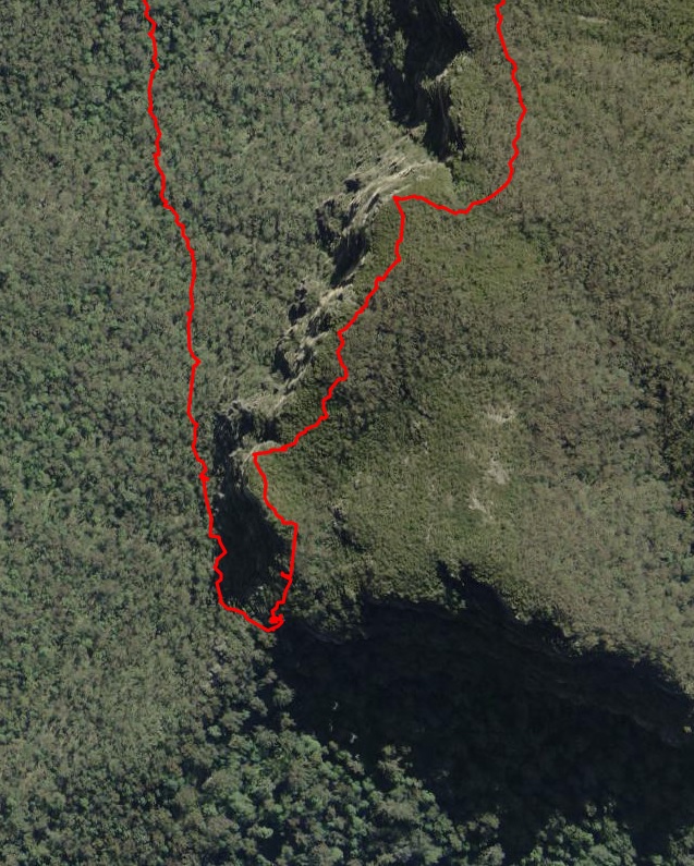 Spring Creek Ridge Ascent GPS Trace