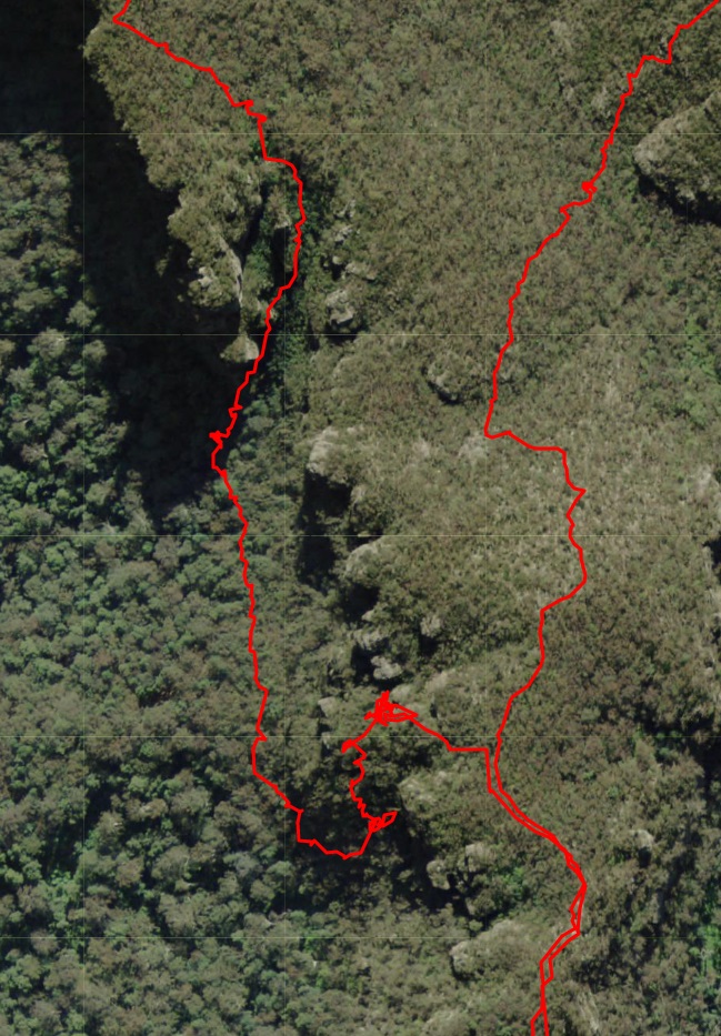 GPS route of Mt Solitary - Toorak Gully