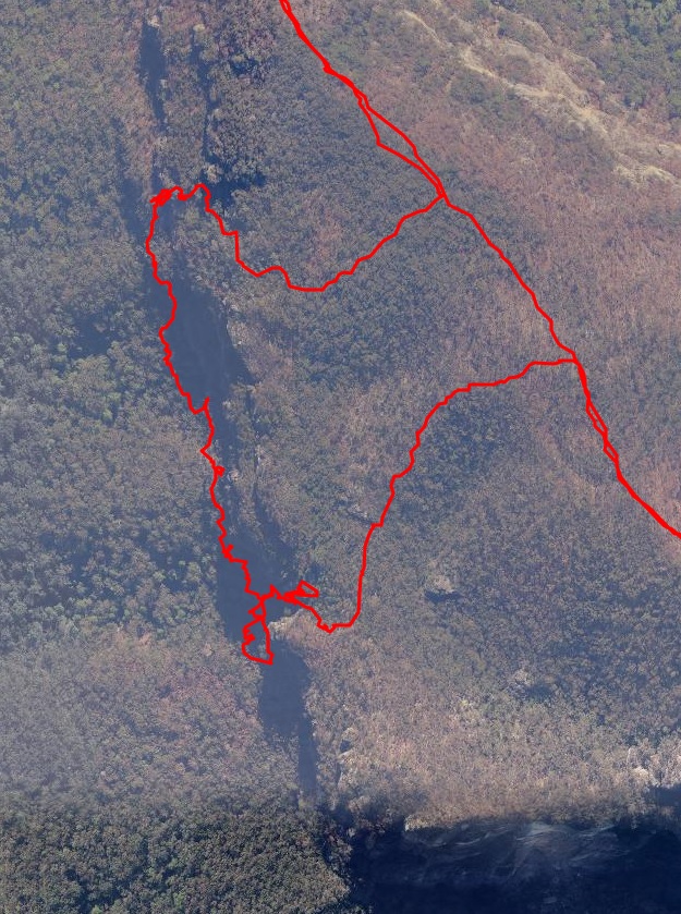 GPS route of Mt Solitary - Winding Pass